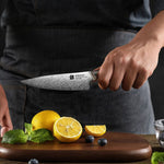 XINZUO 3-Piece 110 Layers Damascus Steel Kitchen Knife Set-Jiang Series