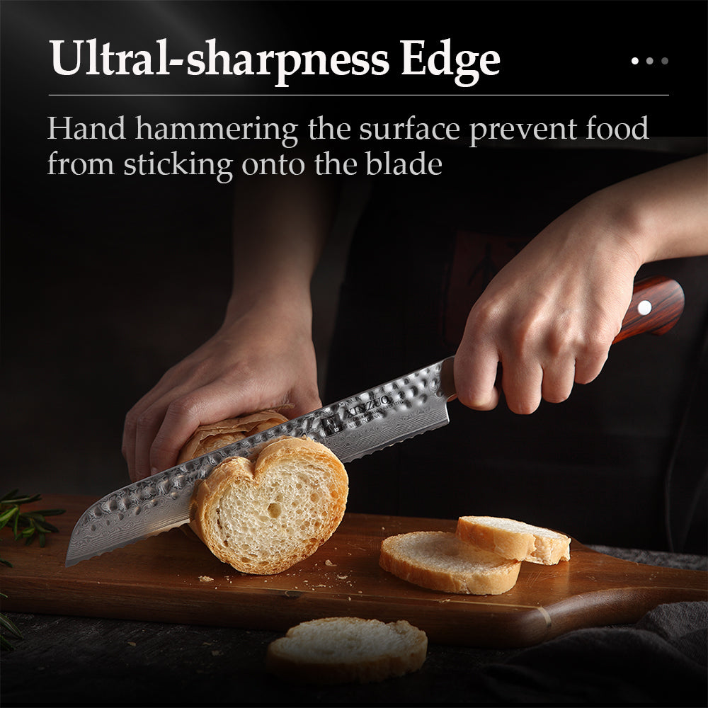 XINZUO YUN DAMASCUS SERIES 8' inch Bread Knife