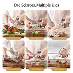 XINZUO 1PC Kitchen Knife Multifunctional & Innovative Design 14C28N Stainless Steel Aluminum Alloy Handle