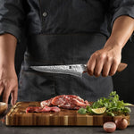 XINZUO 6 Inches 67 Layers Japanese AUS-10 Damascus Steel Boning Knife-Jiang Series