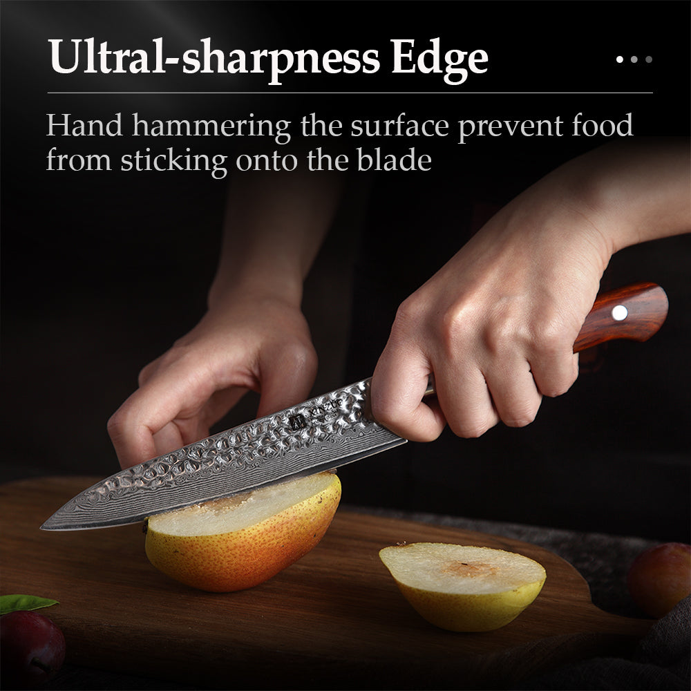 XINZUO YUN DAMASCUS SERIES 6'' inch Utility Knife