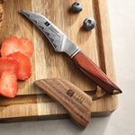 XINZUO Xing Series 3 Inches Paring Knife - 14Cr14MoVNb Steel Core With Wooden Sheath  Eco-Friendly Gift Package