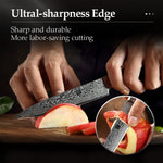 XINZUO 5 Inch 67 Layers Damascus Steel Utility Knife-Ya Series