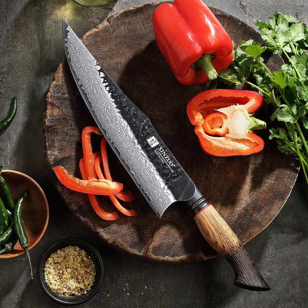 XINZUO Customized 67 Layers Damascus Steel 10.2 Inches Chef Knife Hardness 60±2HRC Household Kitchen Knife
