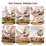 XINZUO 1PC Multifunctional Kitchen Knife 14C28N Stainless Steel Hardness 56-58HRC