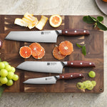 XINZUO Composite Steel 3PCS Kitchen Knife Set 440C Steel Core Ergonomic Handle Multifunctional Cooking Utensil
