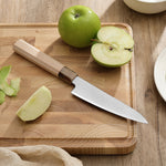 XINZUO 5.5 Inches Kitchen Utility Knife, Japanese Aogami #2 Steel, 62-64HRC, Ergonomic Octagonal Handle, Exquisite Gift-Ready Packaging