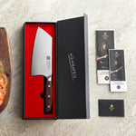 XINZUO High-Performance Cleaver Knife 7.1 Inches 3-Layer Composite Steel Blade for Kitchen Cooking