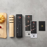 XINZUO 1PC 3-in-1 Knife Sharpener Diamond & Ceramic System Ash Wood & Walnut Wood Option，Scientific and Efficient Sharpening