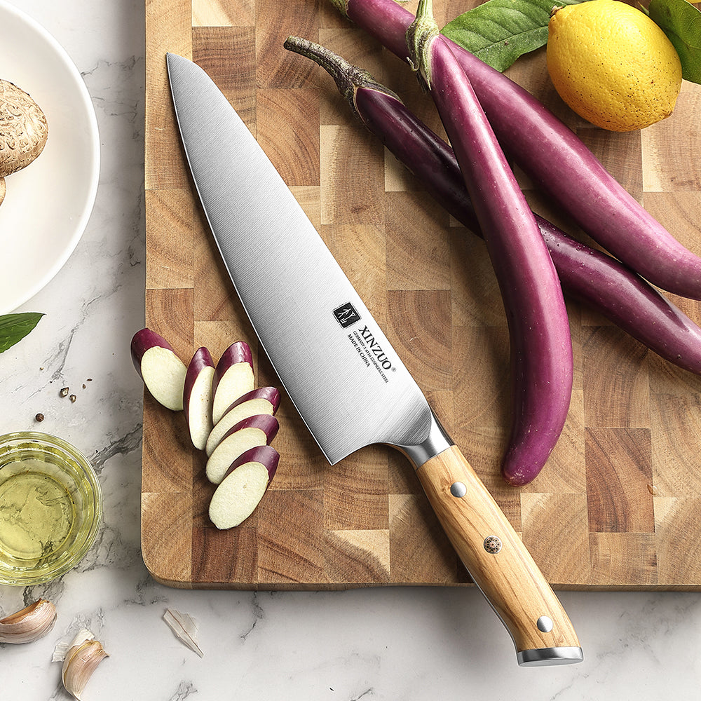 XINZUO 8.3 Inches Professional Chef's Knife Custom German 1.4116 Steel Ultra Sharpness Edge