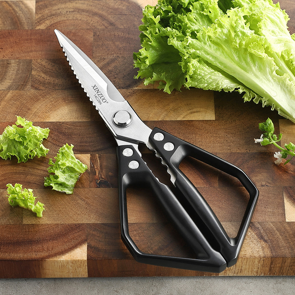 XINZUO 1PC Multifunctional Kitchen Knife 14C28N Stainless Steel Hardness 56-58HRC