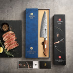 XINZUO 8 Inches 67 Layers Japanese AUS-10 Damascus Steel Chef Knife Jiang Series