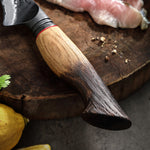 XINZUO 7.5 Inch Flexible Fillet Knife 67 Layers Damascus Steel with Burnt Oak Handle – Precision Fish & Boneless Meat Preparation Tool