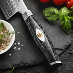 XINZUO Professional Chef Knife - Böhler M390 Powder Core, Water Wave Damascus Pattern, Comfort Grip Handle for Home & Restaurant Use