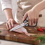 XINZUO Multi-Functional Kitchen Scissors 119 Layers Damascus Steel Iridescent Finish-Effort-saving Design