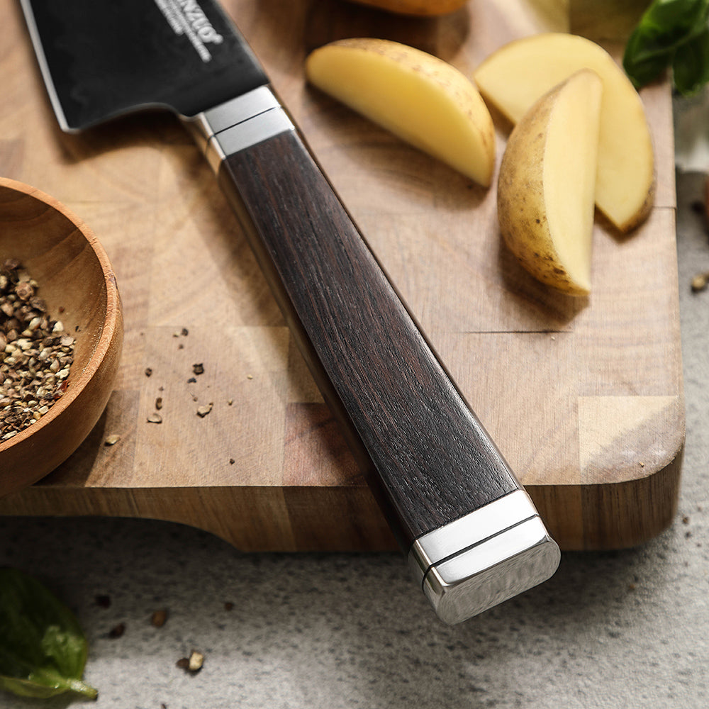 XINZUO 67-Layer Damascus Utility Knife – Your Daily Kitchen Companion