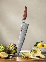 XINZUO Xing Series 10.1 Inches Bunka Knife - 73 Layers Damascus Steel  Ergonomic Rhomboid Rosewood Handle, For Home & Pro Kitchen