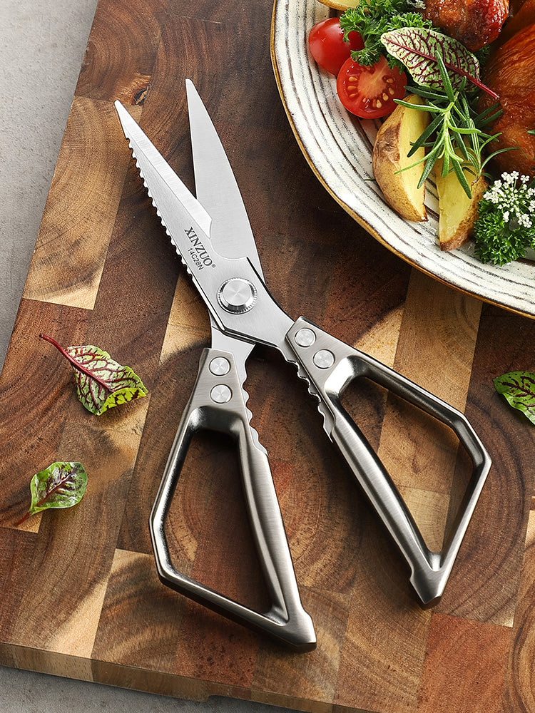 XINZUO 1PC Kitchen Knife Multifunctional & Innovative Design 14C28N Stainless Steel Aluminum Alloy Handle