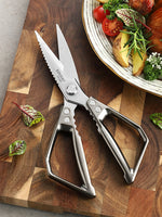 XINZUO 1PC Kitchen Knife Multifunctional & Innovative Design 14C28N Stainless Steel Aluminum Alloy Handle