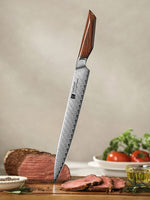 XINZUO Xing Series 10.2 Inches Carving Knife – 73-Layer Damascus Powder Steel, Michelin Star Collaboration, Sustainable Packaging, All-Purpose Culinary Tool