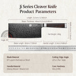 XINZUO Ji Series Chinese Cleaver Knife,7.1 Inches Kitchen Knife,High Hardness 60±2HRC,Cut Vegetable&Meat