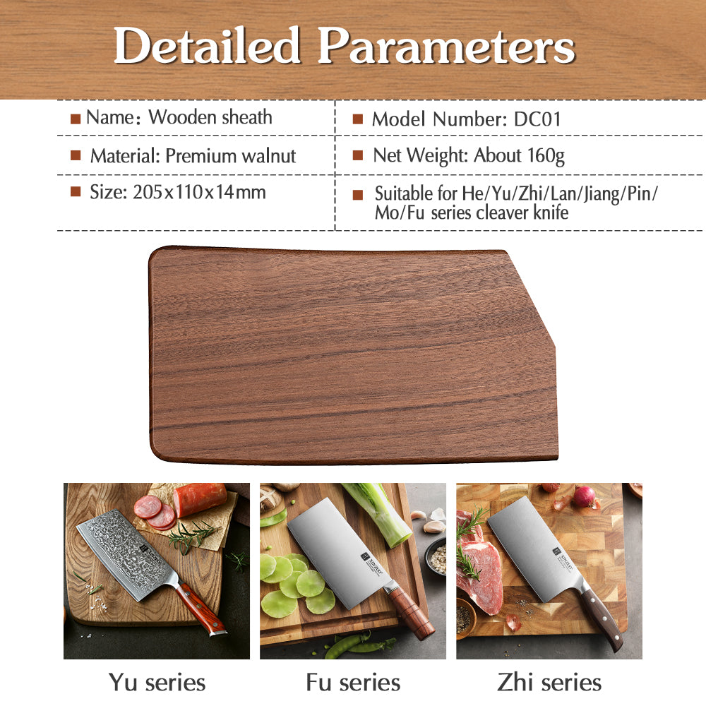 XINZUO Wooden Sheath for Cleaver Knife