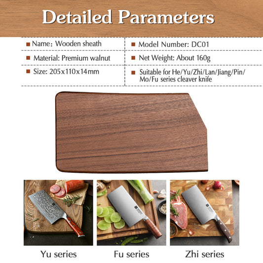 XINZUO Wooden Sheath for Cleaver Knife