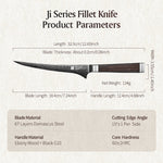 XINZUO Professional Fillet Knife, 67-layers Damascus Super Steel，Ergonomic Non-Slip Handle, Sharp Cutting Knife for Deboning Fish & Slicing Seafood