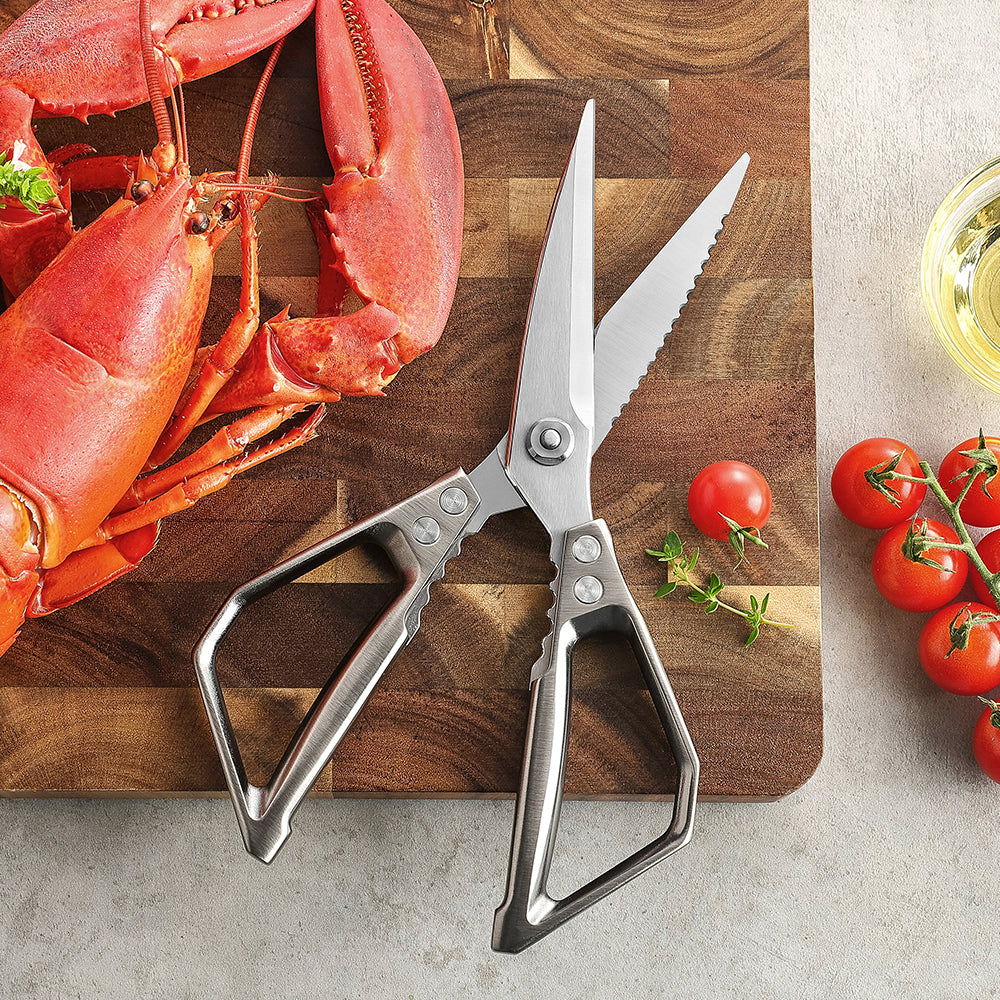 XINZUO 1PC Kitchen Knife Multifunctional & Innovative Design 14C28N Stainless Steel Aluminum Alloy Handle