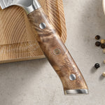 XINZUO Sharp Kitchen Utility Knife 5.3” High Carbon Damascus Steel Knife with Comfort Grip Handle Ideal for Slicing Dicing Chopping
