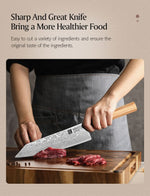 XINZUO PM8 Series 67 Layers Damascus Powder Steel Kiritsuke Chef Knife 8.5 inches