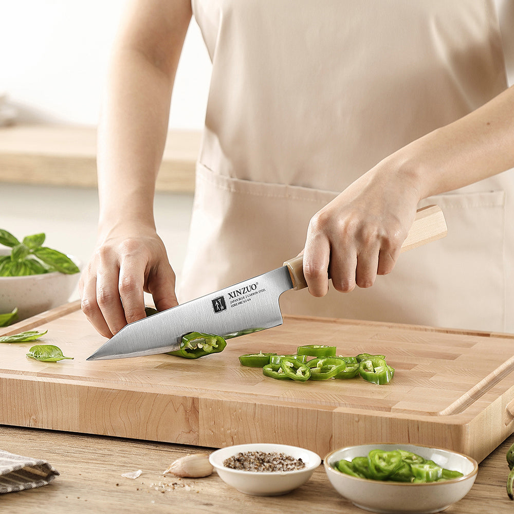 XINZUO Multifunctional 6.5-inch Bunka Knife 3 Layers Composite Steel Ergonomic handle