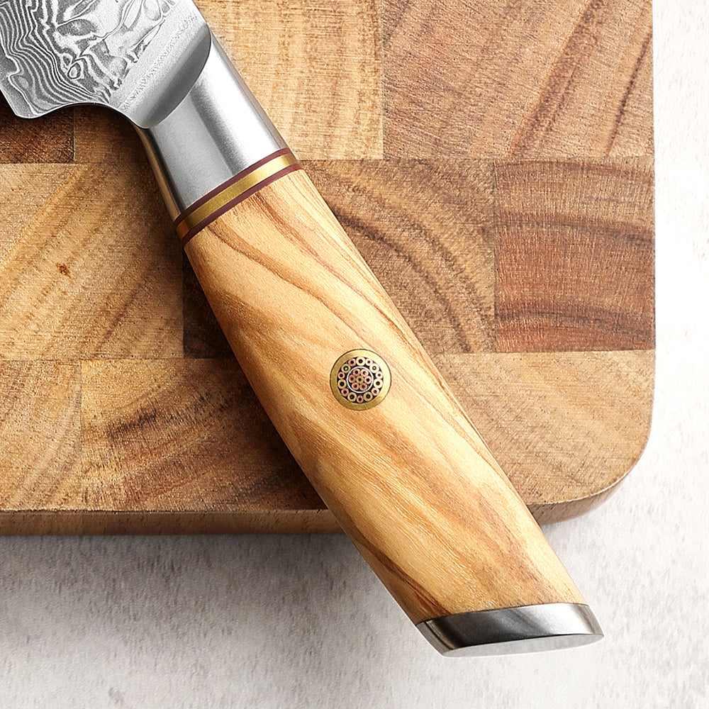 XINZUO Lan Series 73 Layers Damascus Powder Steel Steak Knife
