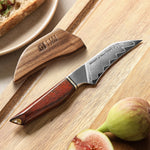 XINZUO Xing Series 3 Inches Paring Knife - 14Cr14MoVNb Steel Core With Wooden Sheath  Eco-Friendly Gift Package