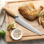 XINZUO Professional Carving Knife - Triple-Layer Composited Steel with Olive Wood Handle, Razor Sharp & Ergonomic Design-PIN Series