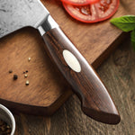XINZUO 7 Inches Cleaver Knife,110 layers of dual-core Damascus Steel,North America Desert Ironwood