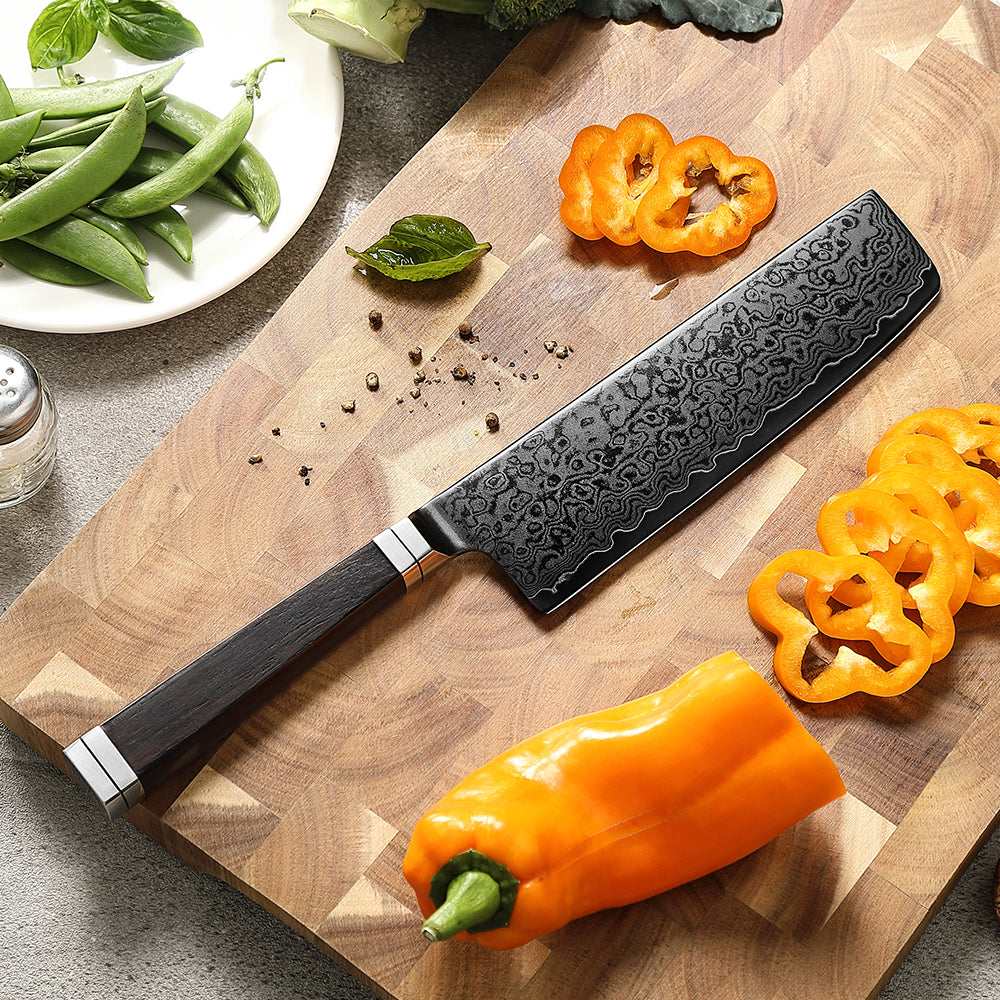XINZUO 67-Layer Damascus Nakiri Knife – The Ultimate Vegetable Specialist