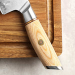 XINZUO Lan Series 3-layer Composite Steel Santoku Knife