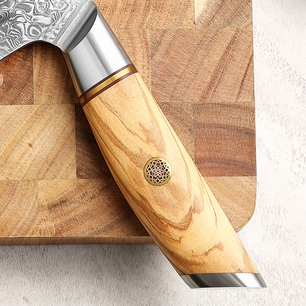 XINZUO Lan Series 73 Layers Damascus Powder Steel Santoku Knife
