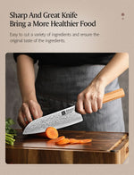 XINZUO PM8 Series 67 Layers Damascus Powder Steel Santoku Knife 7.5 inches