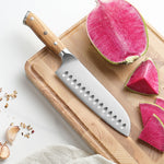 XINZUO Durable And Sharp 7.1 Inches Santoku Knife Japanese Kitchen Knife Hardness 56-58 HRC - A Good Choice for Gifts