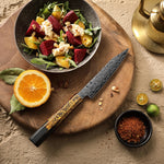 XINZUO Professional Utility Knife 49 Layers Damascus Steel ZDP189 Powder Steel Core Cooking Utensils