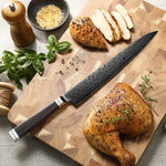 XINZUO 67-Layer Damascus 10" Slicing Knife – Carve with Confidence & Grace