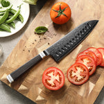 XINZUO Ji Series Japanese Santoku Knife 7.2 Inches,Damascus Steel Blade, with Exquisite Patterns, Presented in an Attractive Gift Box