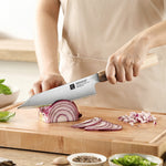 XINZUO Professional 7.1-inch Handmade Japanese Bunka Knife,Aogami No.2 Carbon Steel 3-Layer Composite Blade