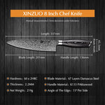 XINZUO 8 Inch 67 Layers Damascus Steel Kitchen Knife/Chef Knife-Ya Series