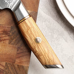 XINZUO Lan Series 73 Layers Damascus Powder Steel 10 inch Carving Knife