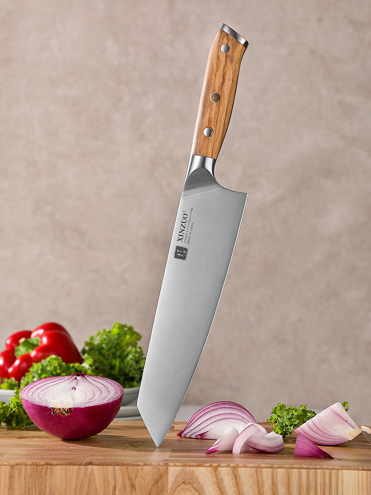 XINZUO 8.3 Inches Bunka Knife Super Steel German Stainless Steel Ingenious Hand-polished Ergonomic Handle