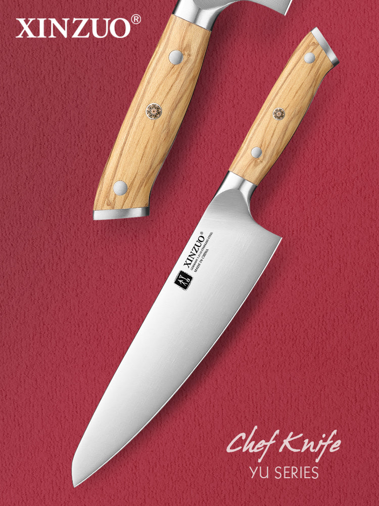 XINZUO 8.3 Inches Professional Chef's Knife Custom German 1.4116 Steel Ultra Sharpness Edge