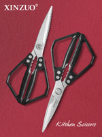 XINZUO 1PC Multifunctional Kitchen Knife 14C28N Stainless Steel Hardness 56-58HRC